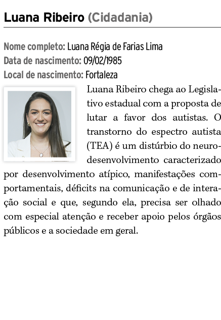 Luana Ribeiro (Cidadania) Nome completo: Luana R gia de Farias Lima Data de nascimento: 09/02/1985 Local de nasciment...