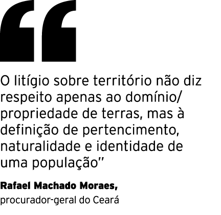 ￼ O lit gio sobre territ rio n o diz respeito apenas ao dom nio/propriedade de terras, mas  defini  o de pertencimen...