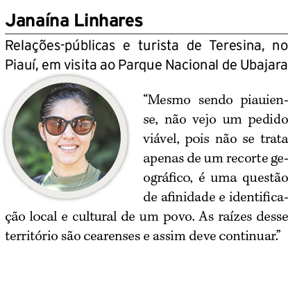 Jana na Linhares Rela es p blicas e turista de Teresina, no Piau , em visita ao Parque Nacional de Ubajara ￼“Mesmo s...