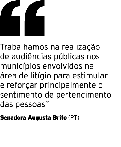 ￼ Trabalhamos na realiza o de audi ncias p blicas nos munic pios envolvidos na  rea de lit gio para estimular e refo...