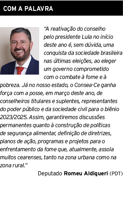 COM A PALAVRA ￼ “A reativa o do conselho pelo presidente Lula no in cio deste ano  , sem d vida, uma conquista da so...