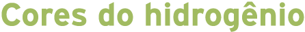 Cores do hidrog nio