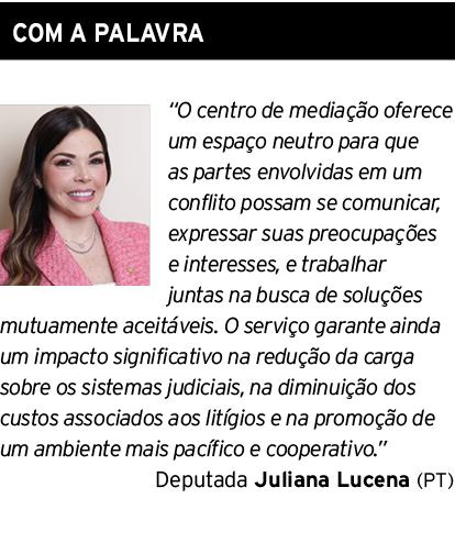 COM A PALAVRA ￼ “O centro de media o oferece um espa o neutro para que as partes envolvidas em um conflito possam se...