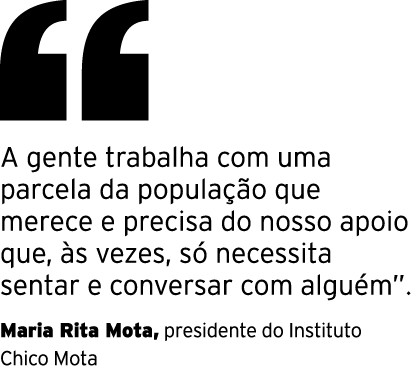 ￼ A gente trabalha com uma parcela da popula o que merece e precisa do nosso apoio que,  s vezes, s  necessita senta...